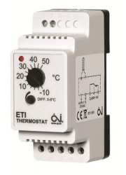 Термостат мех. ETI-1551 для трубопроводов без датчика 2кВт 10А на DIN-рейку OJ ELECTRONICS
