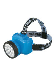 Фонарь светодиодный налобный аккумуляторный LED 5361 (220В 12LED 2 режима; голуб.) Ultraflash 12420