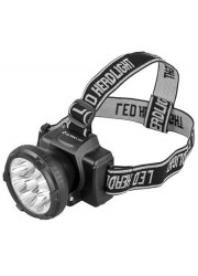 Фонарь светодиодный налобный аккумуляторный LED 5363 (220В 9LED 2 режима; черн.) Ultraflash 11257