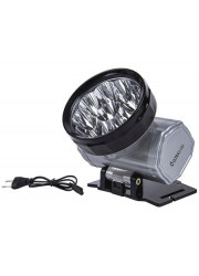 Фонарь светодиодный налобный аккумуляторный LED 5371 (220В LED10 2 режима; серебр.) Ultraflash 12350