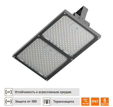 Светильник для химических сред ТСП-ДСП02-LUX 80Вт IP67 скоба