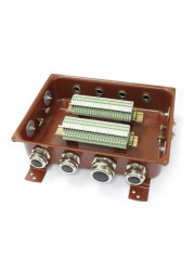 Коробка клеммная КЗНС-48 с латунными сальниками IP65 ЗЭТА
