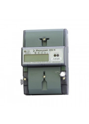 Счетчик Меркурий 206 RN 1ф 5-60А 1.0/2.0 класс точн. многотариф. DIN-рейка RS485 ЖКИ Моск. вр.