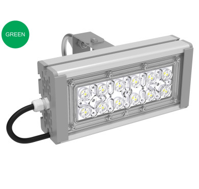 Прожектор с оптикой зеленый SVT-STR-M-30Вт-58-GREEN